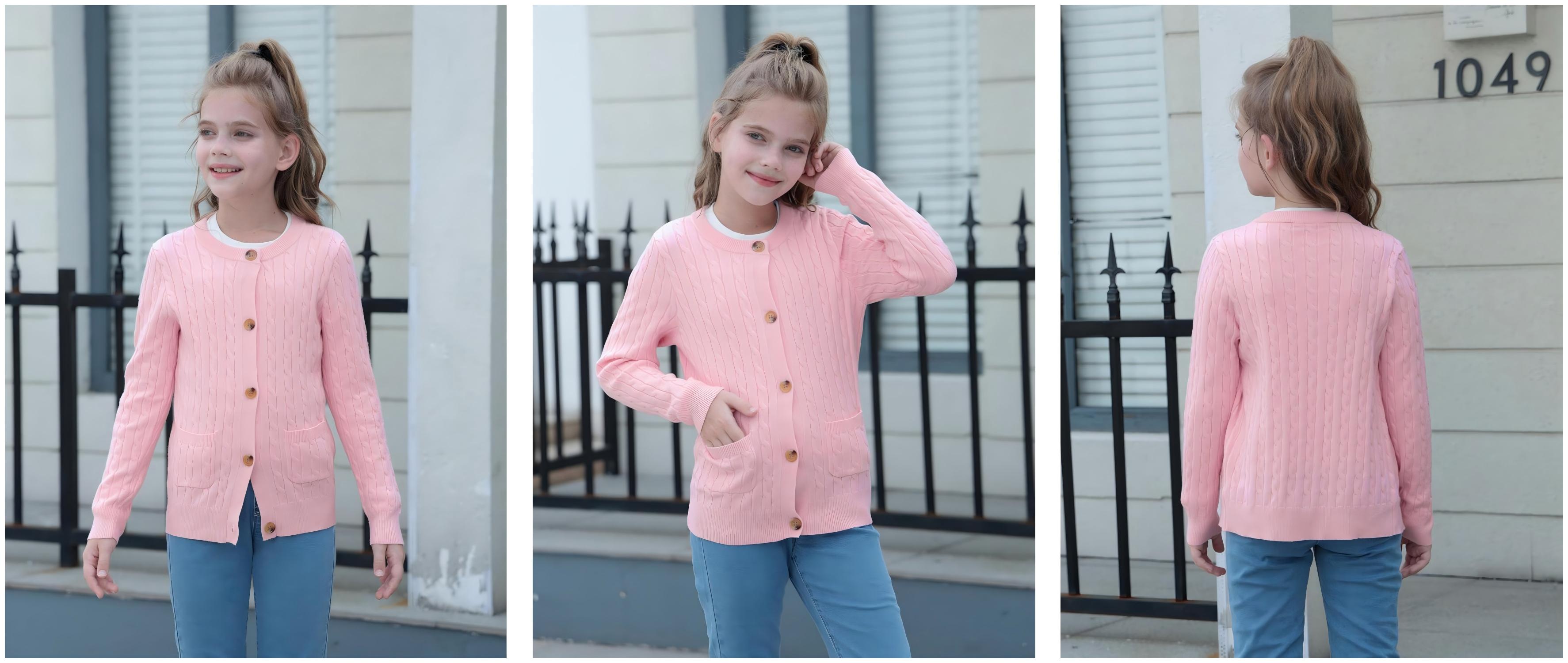 Classic Cable Knit School Cardigans | Custom Uniform Sweaters Manufacturer