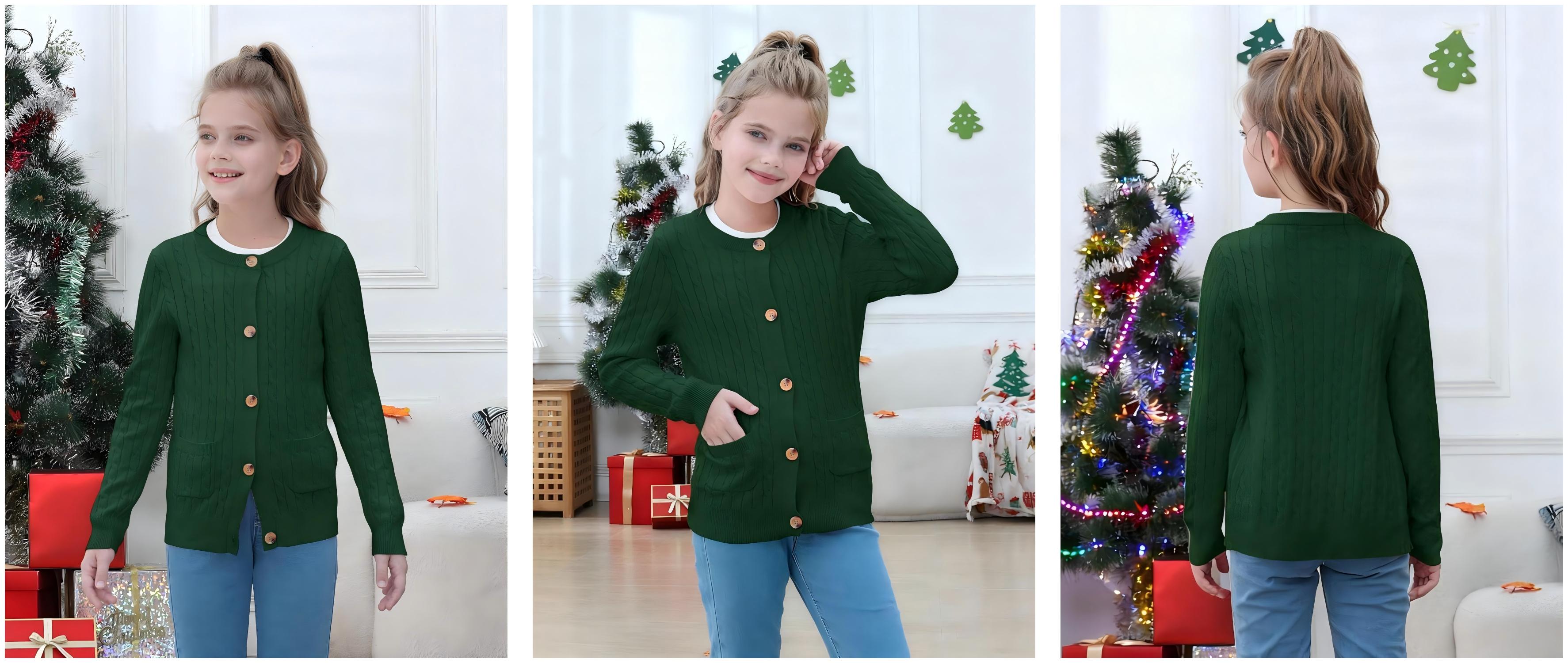 Classic Cable Knit School Cardigans | Custom Uniform Sweaters Manufacturer