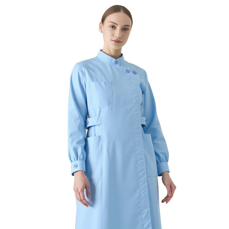 Professional Nurse Uniform Dress | Vented Ward Dress | Soothing Blue