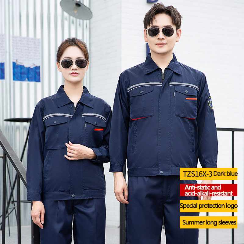 Acid-Alkali & Anti-Static Zipped Workwear | Summer Long Sleeve Collection | Certified Manufacturer