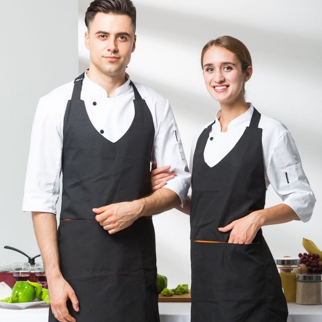 مآزر طاهٍ حديثة بحلقة الرقبة _ تصاميم قابلة للتخصيص _ من المصنع مباشرة