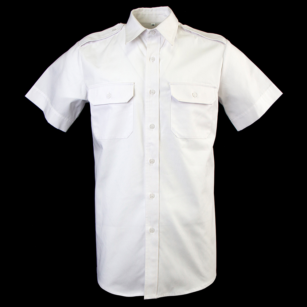 قميص أمان أبيض قصير الأكمام _ مجموعة موحدة احترافية _ شركة مصنعة مخصصة
